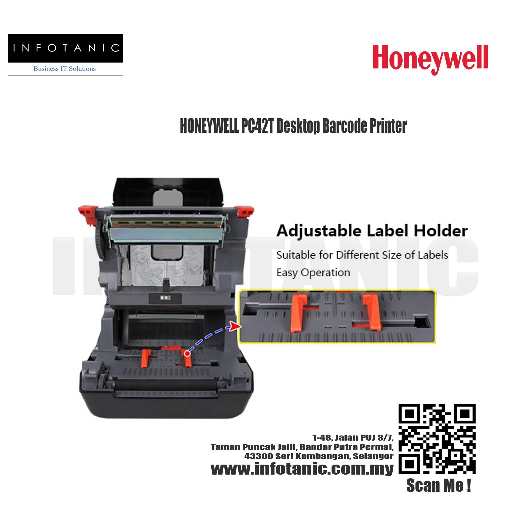 HONEYWELL PC42T Desktop Barcode Printer